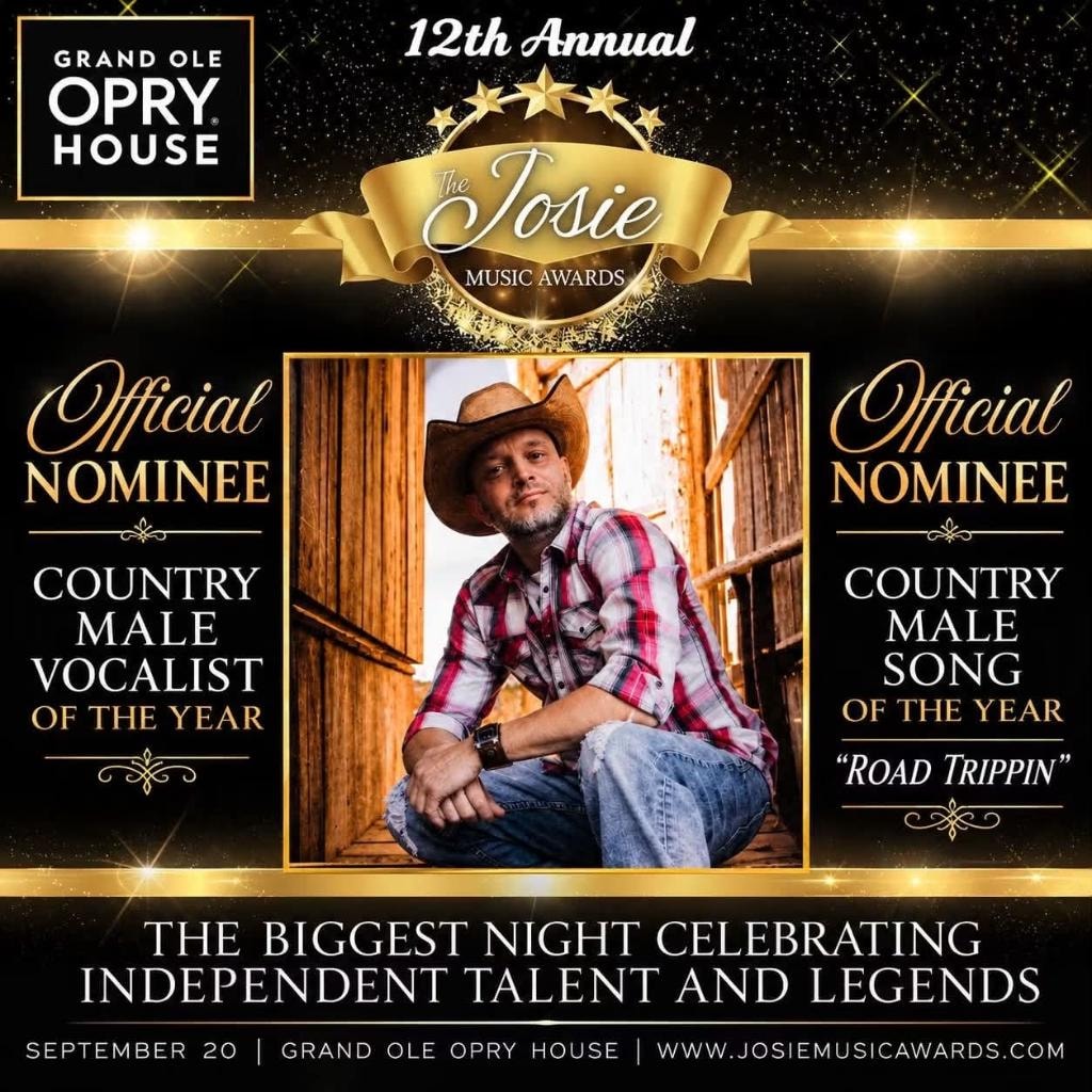 Two-Time Josie Music Awards Official Nominee